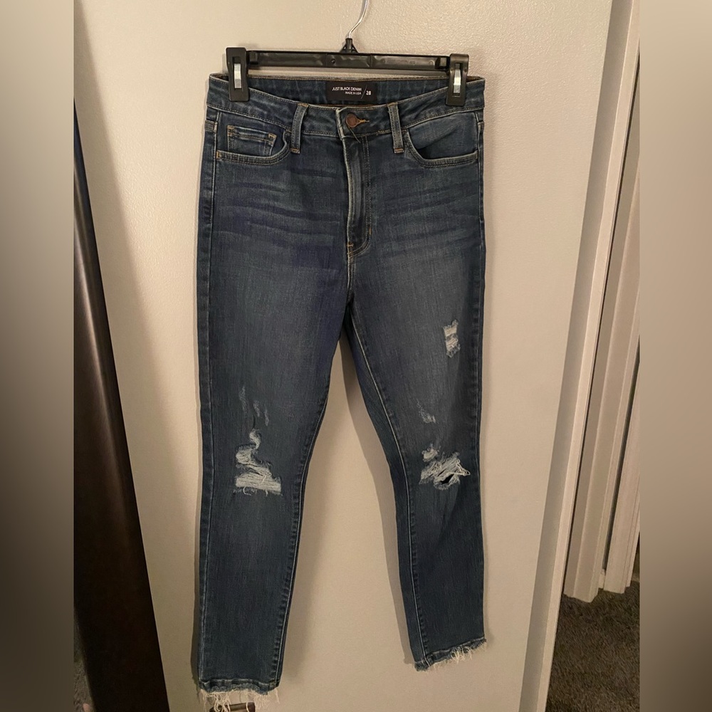 Just Black Denim jeans. Size 28. High rise